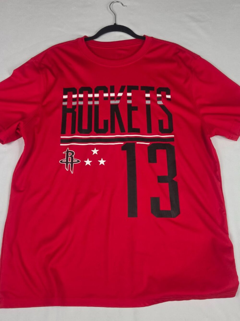 NBA Houston Rockets James Harden Red Mesh T-Shirt Men's L #13 UNK Icer Brands
